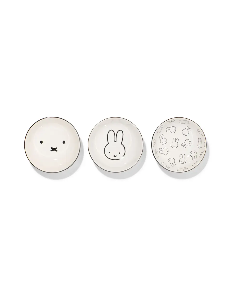 3 bols en céramique miffy