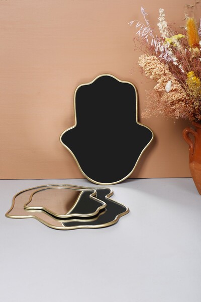 Miroir « Khmissa » décoratif en laitonM - 34*35 cm