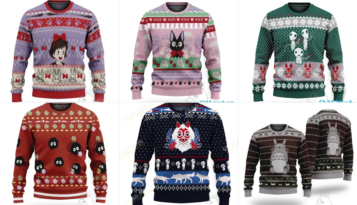 Studio Ghibli Christmas Sweater