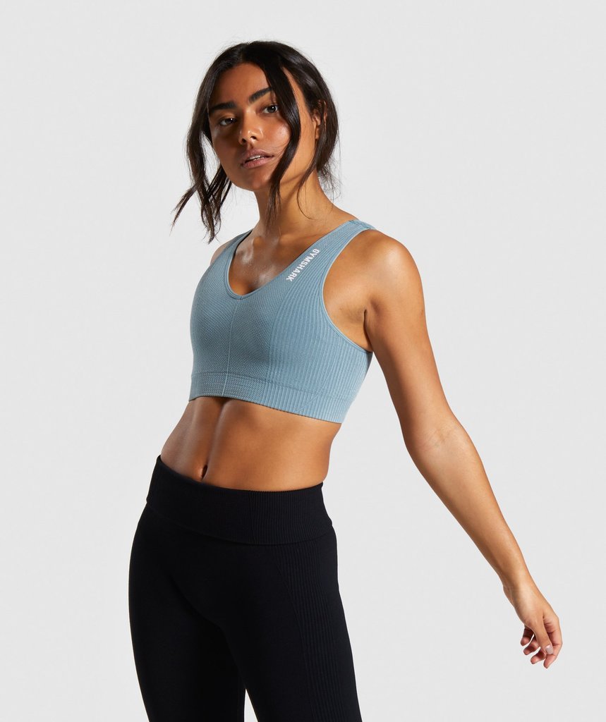 Gymshark Power Down Sports Bra Turquoise- Votre wishlist sur Listy