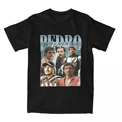 Tubaxing Vintage Pedro Pascal T-Shirt Femmes Tenues Vêtements en Coton Unisexe Streetwear Pedro Pascal T-Shirt T-Shirts 4,XL