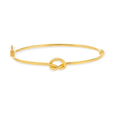 Bracelet jonc or 750 jaune noeud | MATY