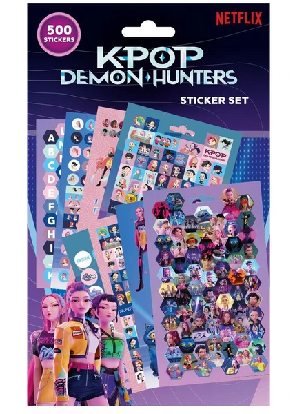 K-POP DEMON HUNTERS - SET 500 PIECES STICKERS