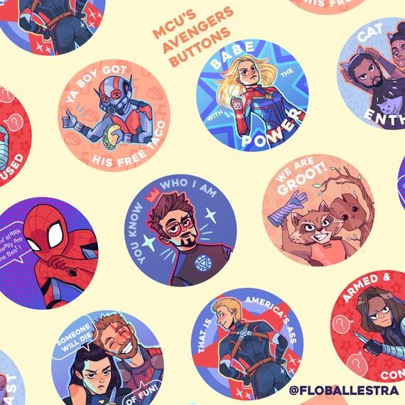 Boutons héros MCU&#39;S Mightiest