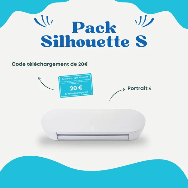 Pack Silhouette S - Portrait 4 + Code de téléchargement de 20€ - Ankersmit