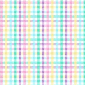 (extra small scale) Easter Plaid - Fabric | Spoonflower