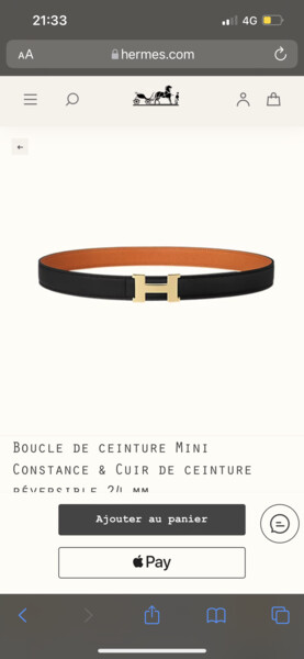 Ceinture Hermès 