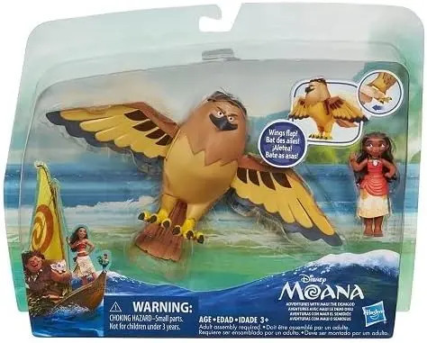 Coffret vaiana : Personnage vaiana + Maui en Aigle Le Demi-Dieu - Figurines pour Disney Collector - nouveauté