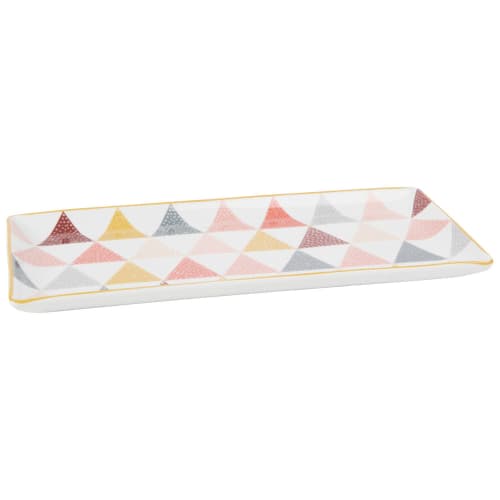 Plat A Cake En Porcelaine Motifs Graphiques Maisons Du Monde Listy La Wishlist Reinventee