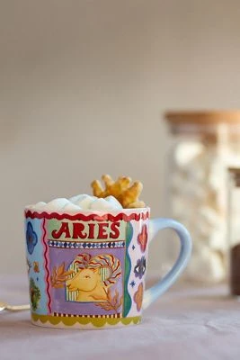 Mug en porcelaine avec signe astrologique Eleanor Bowmer
