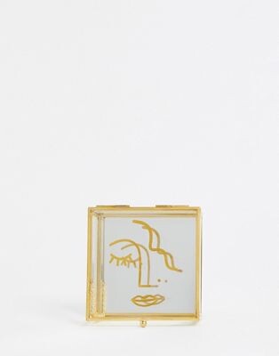 Sass & Belle - Boîte à bijoux à motif visage abstrait
