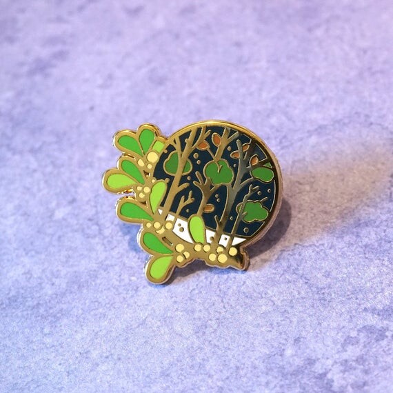 Hiver - Pin's émaillé (Collection : Paysage Saisonnier)