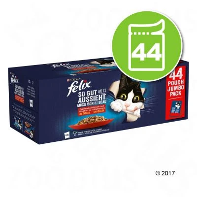Mégapack Felix Tendres Effilés en gelée 44 x 85 g