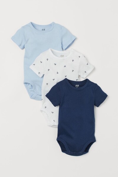 Bodies en coton, lot de 3