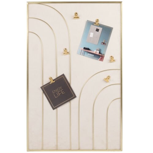Pêle-mêle doré et beige 36x56 | Maisons du Monde