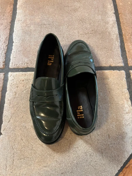 Mocassino verde bottiglia