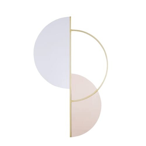 Miroir asymétrique en métal doré 70x110 | Maisons du Monde