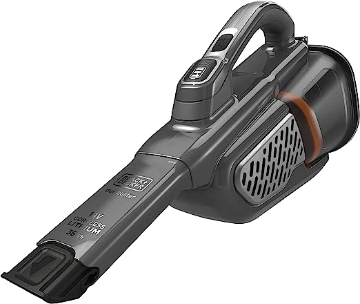 BLACK+DECKER - Aspirateur à Main Sans Fil DUSTBUSTER Rechargeable 18V - Aspi Ultra Puissant 35 AW - Autonomie 21 min - Batterie Lithium-ion - Capacité 700 ml - Prolongateur Intégré - BHHV520JF-QW