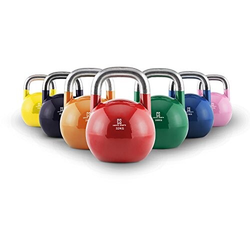 Capital Sports Compket - Kettlebell aux Normes Olympiques pour Exercices de Musculation : soulever, Lancer, Balancer - 8kg