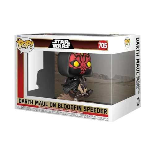 Funko Pop! Rides Deluxe: Star Wars Episode 1 The Phantom Menace Anniversary - Darth Maul on Bloodfin - Dark Maul - Figurine en Vinyle à Collectionner - Idée de Cadeau - Produits Officiels