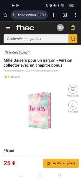 Mille baisers pour un garçon Édition Collector 
