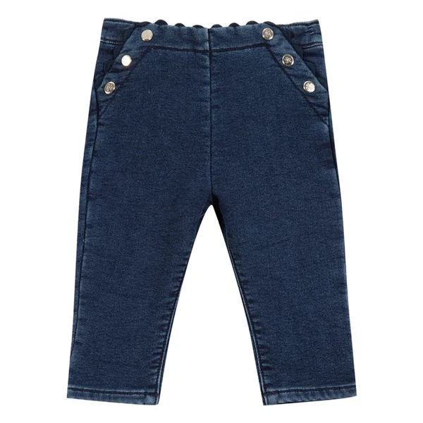 Pantalon en Jean Boutons | Bleu marine