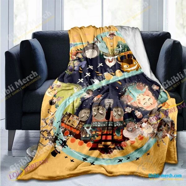 Totoro Inspired Blanket For Sale New Arrivals 2024 | Ghibli Merch Store