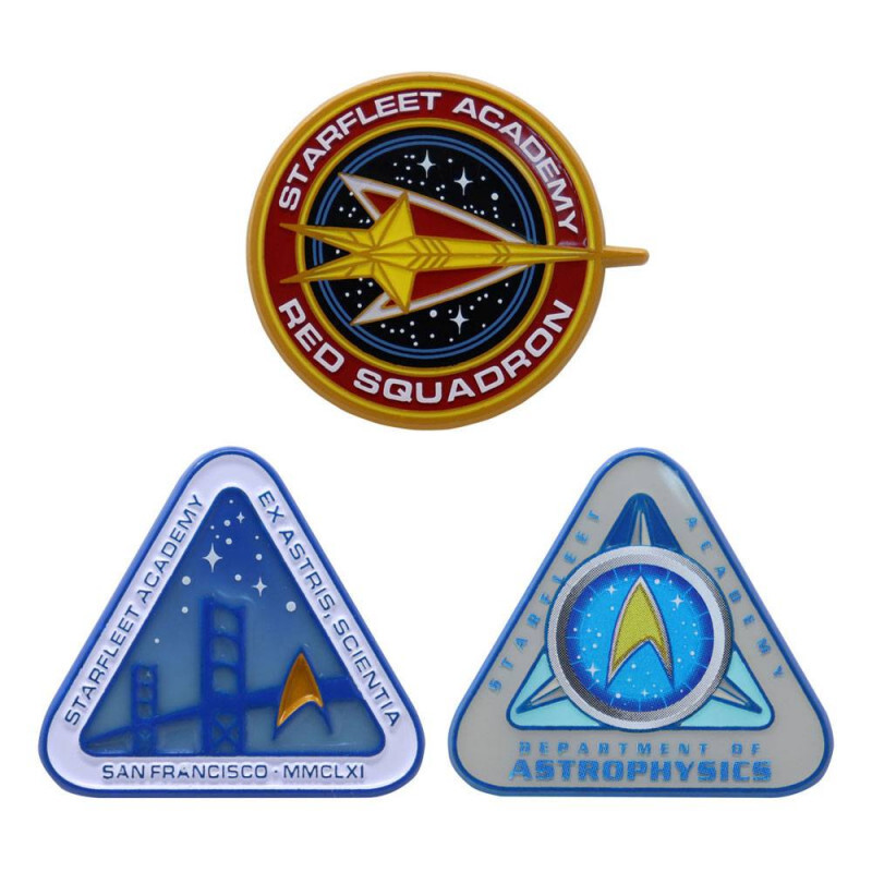  Fanattik Star Trek set 3 pin's Starfleet Academy Limited Ed...