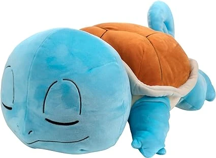 Bandai - Pokémon - Peluche Carapuce (Squirtle) 40cm - Peluche Pokémon Toute Douce Qui dort - JW0220