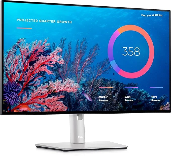 Dell U2422HE UltraSharp USB-C 24" Full HD (1920x1080) Écran PC, 60Hz, IPS, 5ms, 100% sRGB, 3x USB-C, 2x DisplayPort, HDMI, 4x USB, RJ45, Garantie 3 ans, Argent