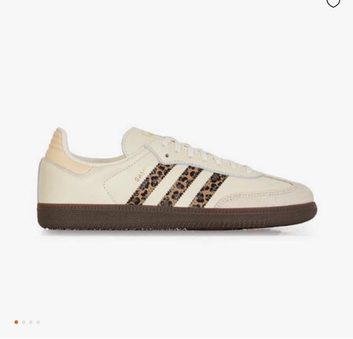 ADIDAS ORIGINALS SAMBA OG LEOPARD SNEAKERS ENFANT - BEIGE/MARRON - LACETS | Courir.com