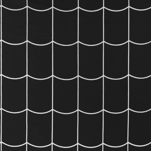 Tissu Toile Fantaisie Imprimée Noir - Tissus des Ursules