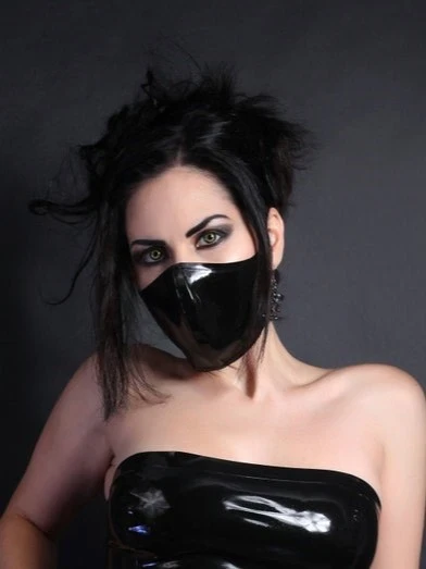 Masque facial en latex avec muselière