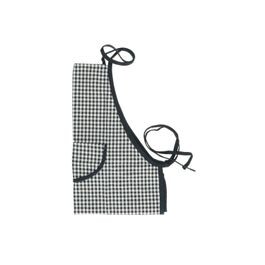 Tablier de cuisine pour enfant en coton à carreaux bleus, 3+
