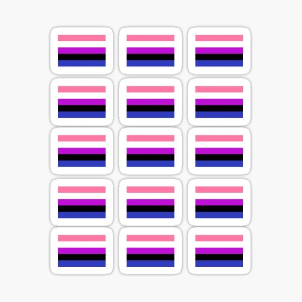 Genderfluid - Paquet de drapeaux de fierté | Sticker