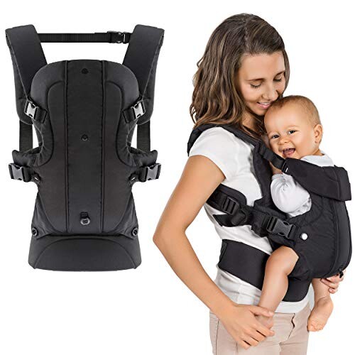 Porte bébé ergonomique / Multiposition 4 en 1 - ventral, dorsal, vue  variable / évolutif, réglable - Pour nouveau-né et petit enfant (3,5 à 15  kg)