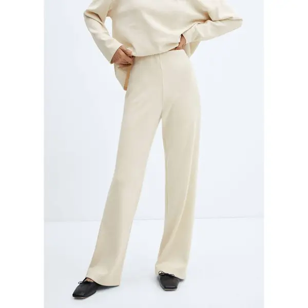 Pantalon velours côtelé taille élastique