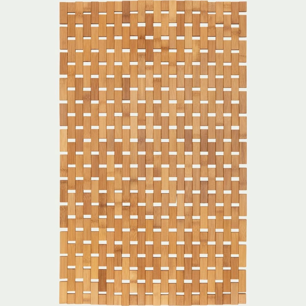 DONI - Caillebotis de douche en bambou 49,5x83cm - naturel