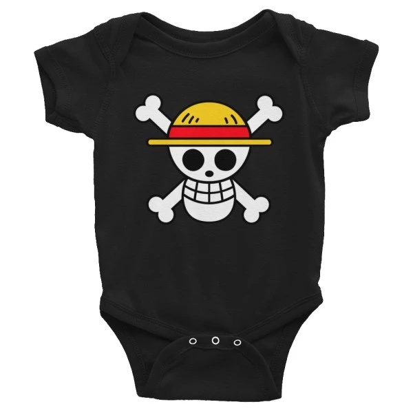 One Piece Straw Hat Pirates Symbol Infant Bodysuit Baby Onesie - One Piece Universe - The Best Store for One Piece Merchandise
