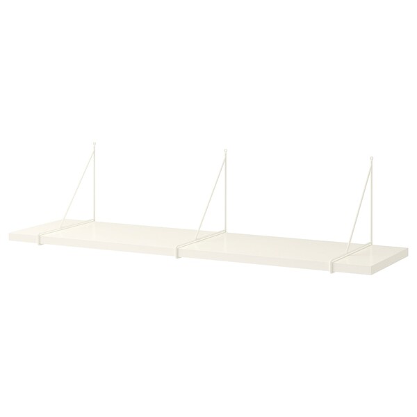 BERGSHULT / PERSHULT Étagère murale - blanc/blanc 120x30 cm