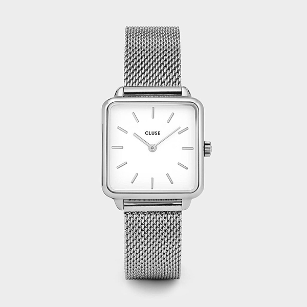 La Tétragone Silver Mesh/White