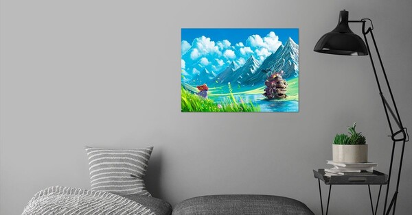  'Howls Moving Castle' Metal Poster - syntetyc | Displate