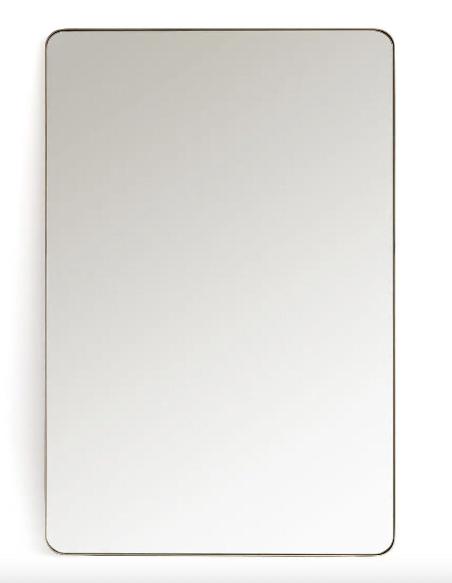 miroir rectangulaire en metal 
