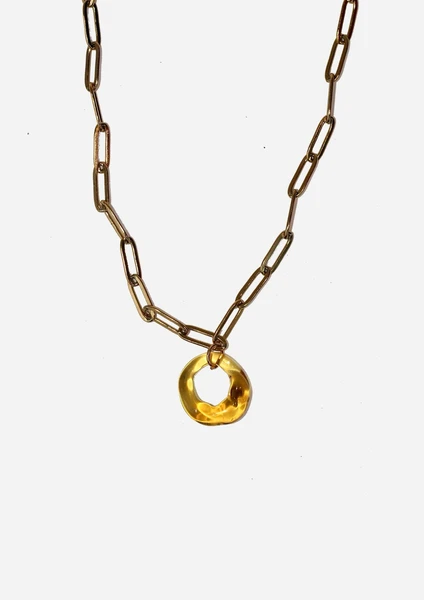 Loop Necklace - Yellow