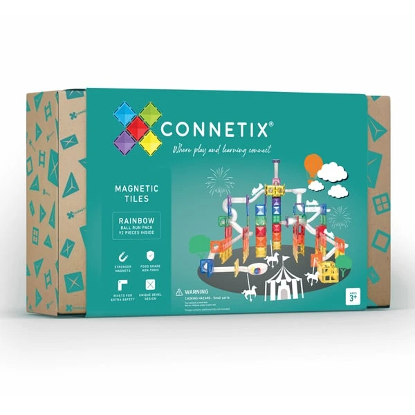 CONNETIX Rainbow Ball Run Pack, 92 Pieces | Official Store