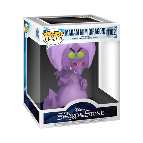 Funko Pop! Disney: Sits - 6" Madam Mim As Dragon - 1/6 Odds for Rare Chase Variant - Sword in The Stone - Figurine en Vinyle à Collectionner - Idée de Cadeau - Produits Officiels - Movies Fans
