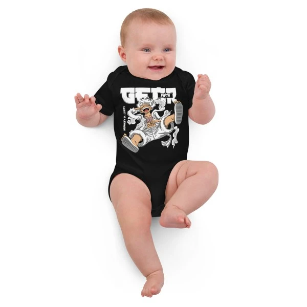 Luffy Gear 5 Fith Organic cotton baby bodysuit - One Piece Universe - The Best Store for One Piece Merchandise