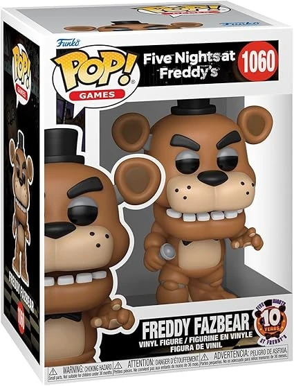 Funko Pop! Games: Five Night's at Freddy Fazbear's - Freddy Fazbear - Five Nights at Freddy's - Figurine en Vinyle à Collectionner - Idée de Cadeau - Produits Officiels - Anime Fans