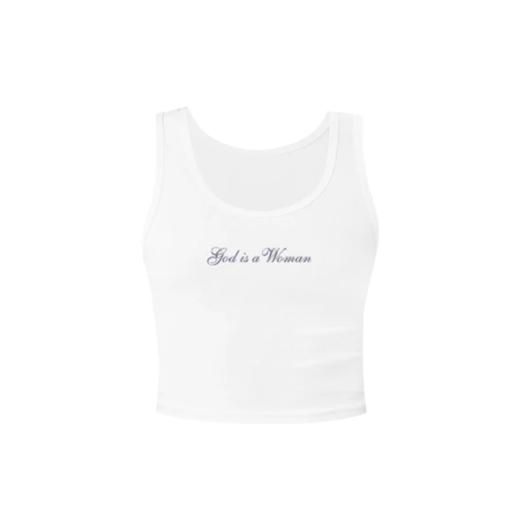 Ariana Grande - god is a woman cropped tank top - Recordstore