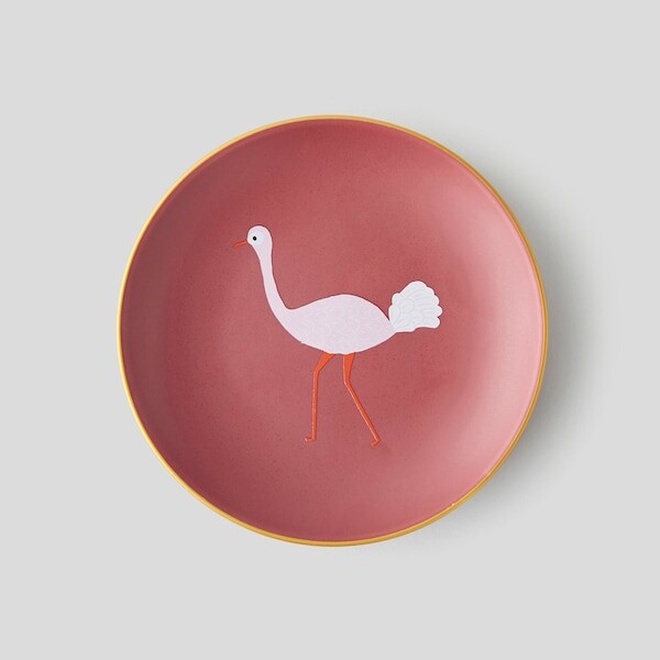 Assiette à pain, émeu